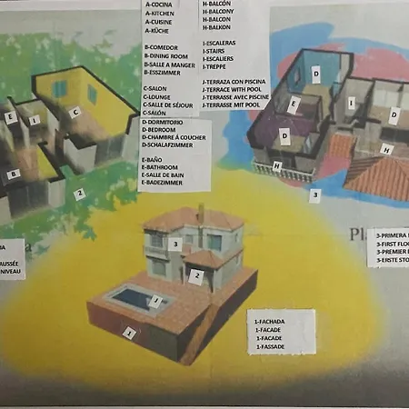Feriehus Casa Rosi, Vistas Al Mar, Piscina Privada Y A/a *